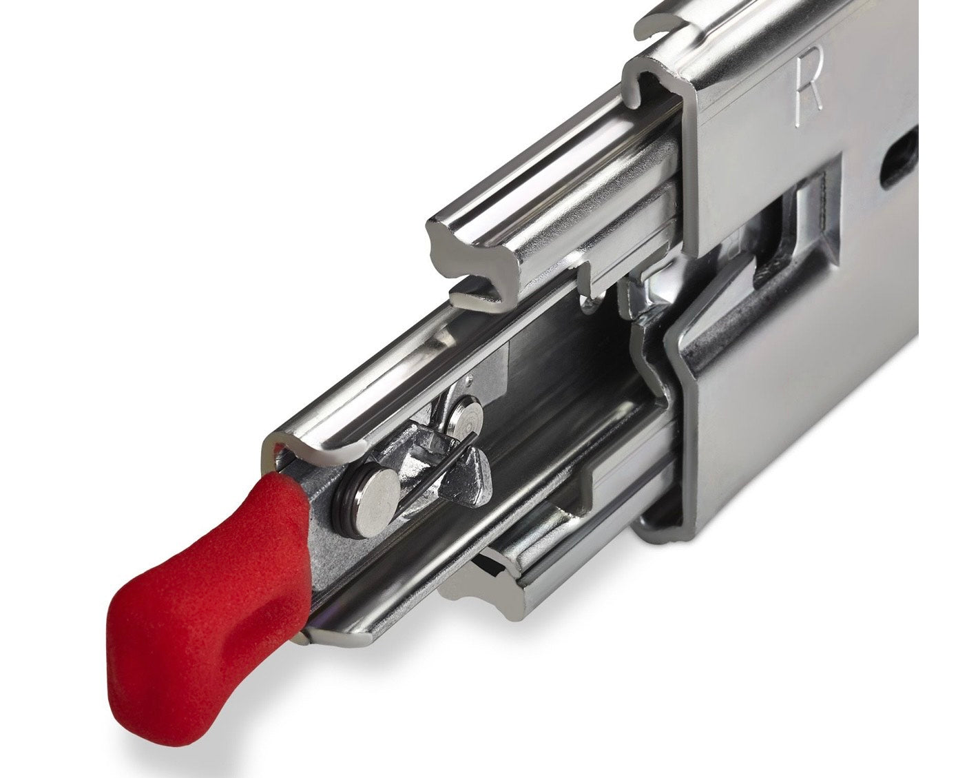 Skuffeskinner i par tungvekt 250kg med lås 406 - 1524mm lengde