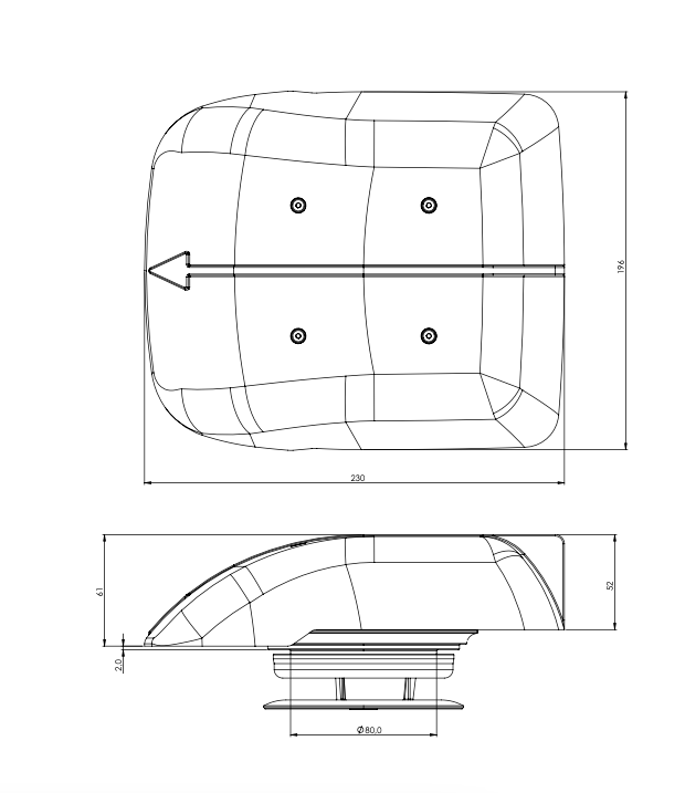 WINGLET 12V Takvifte